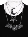 Halsband Skull Moon